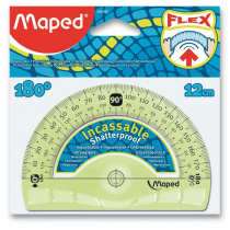 Úhloměr 180°/125 Maped Flex pružný foto